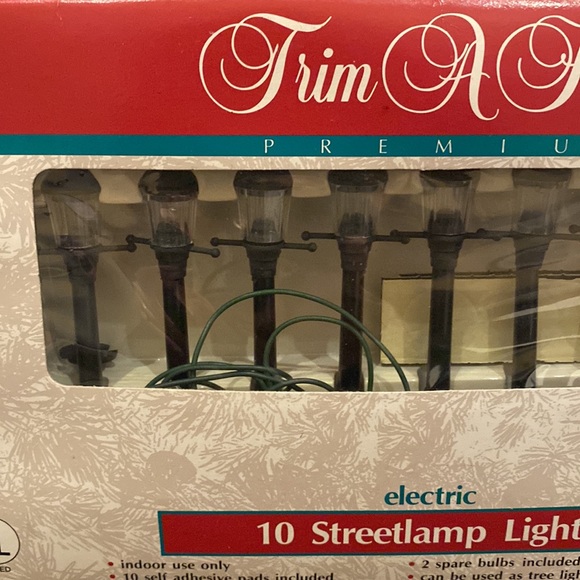 VTG Trim a Home 10 Streetlamp string holiday lights indoor Kmart works - Picture 2 of 11
